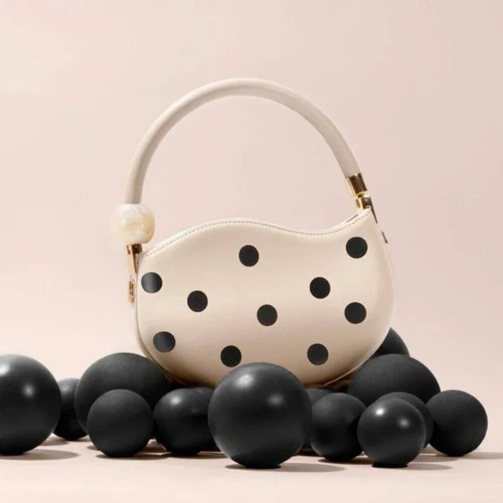Melie Bianco Polka Dot Jennie Bag NWT